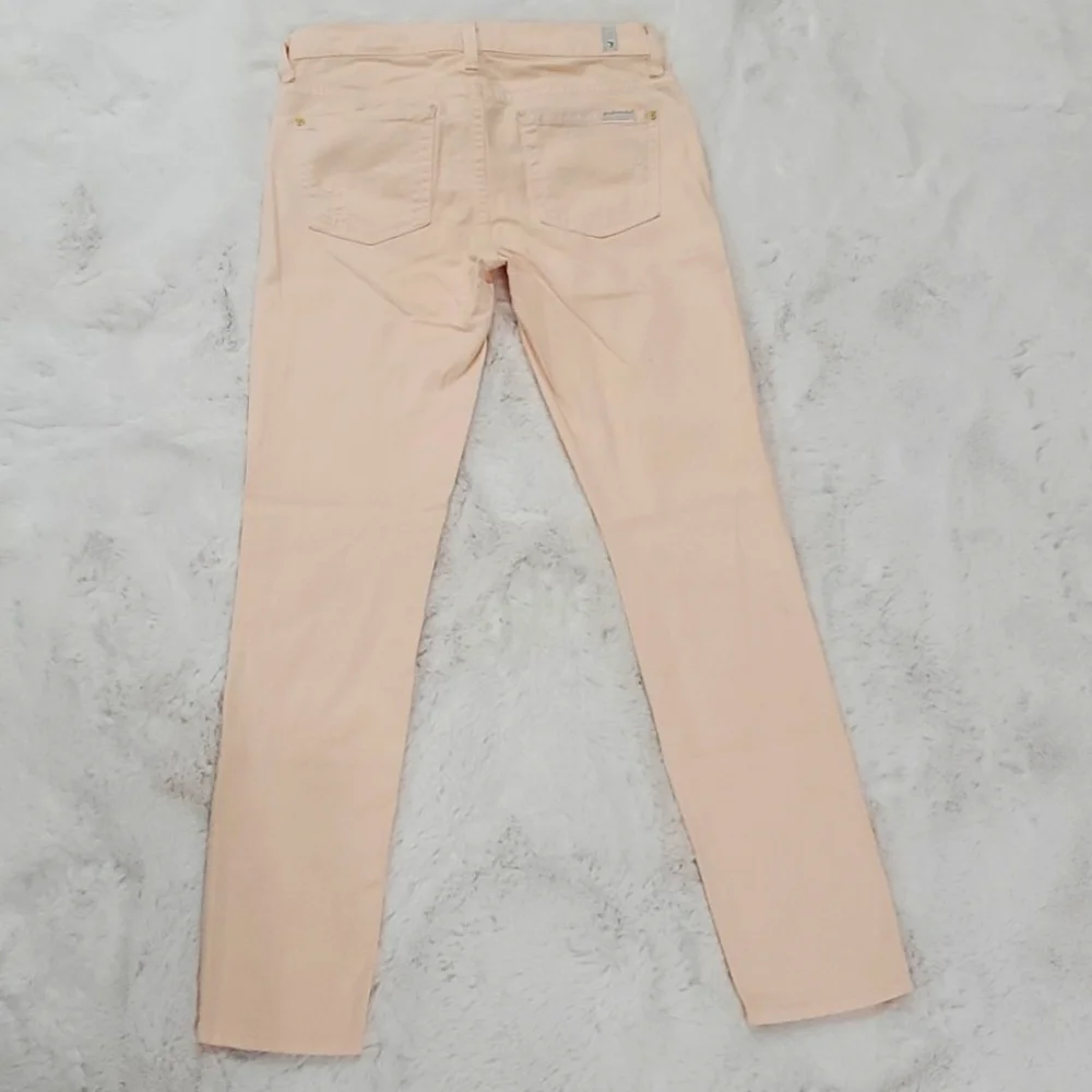 7 for all mankind Peach skinny jeans - Picture 1 of 7